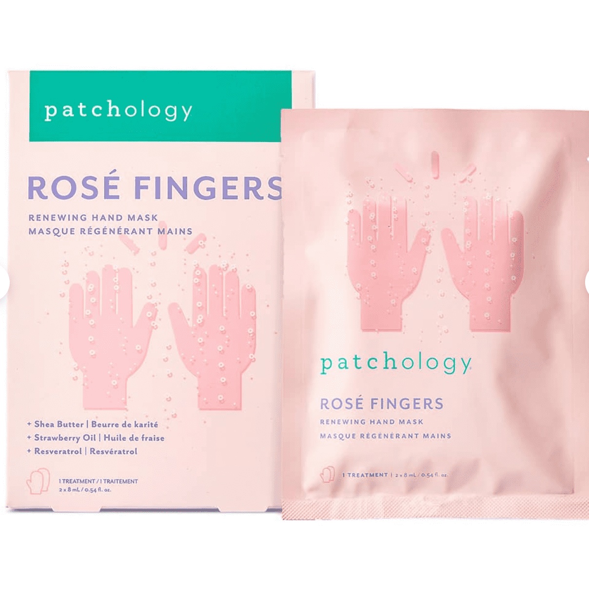 Rose' Fingers Hand Mask - White Farmhouse Flowers