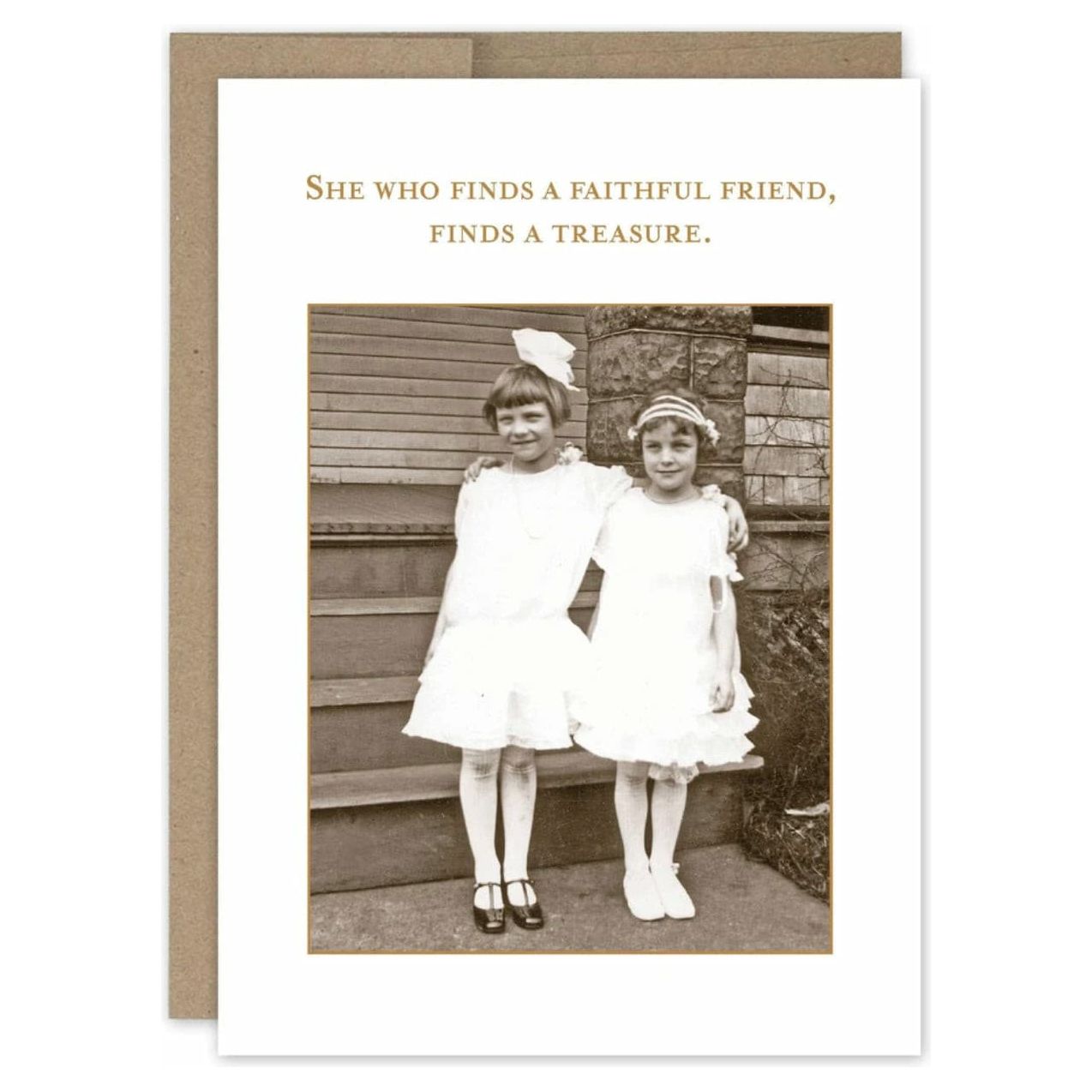 She Who Finds Greeting Card SM391 - White Farmhouse Flowers