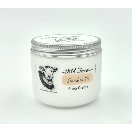 Southern Tea Shea Creme 4oz - White Farmhouse Flowers