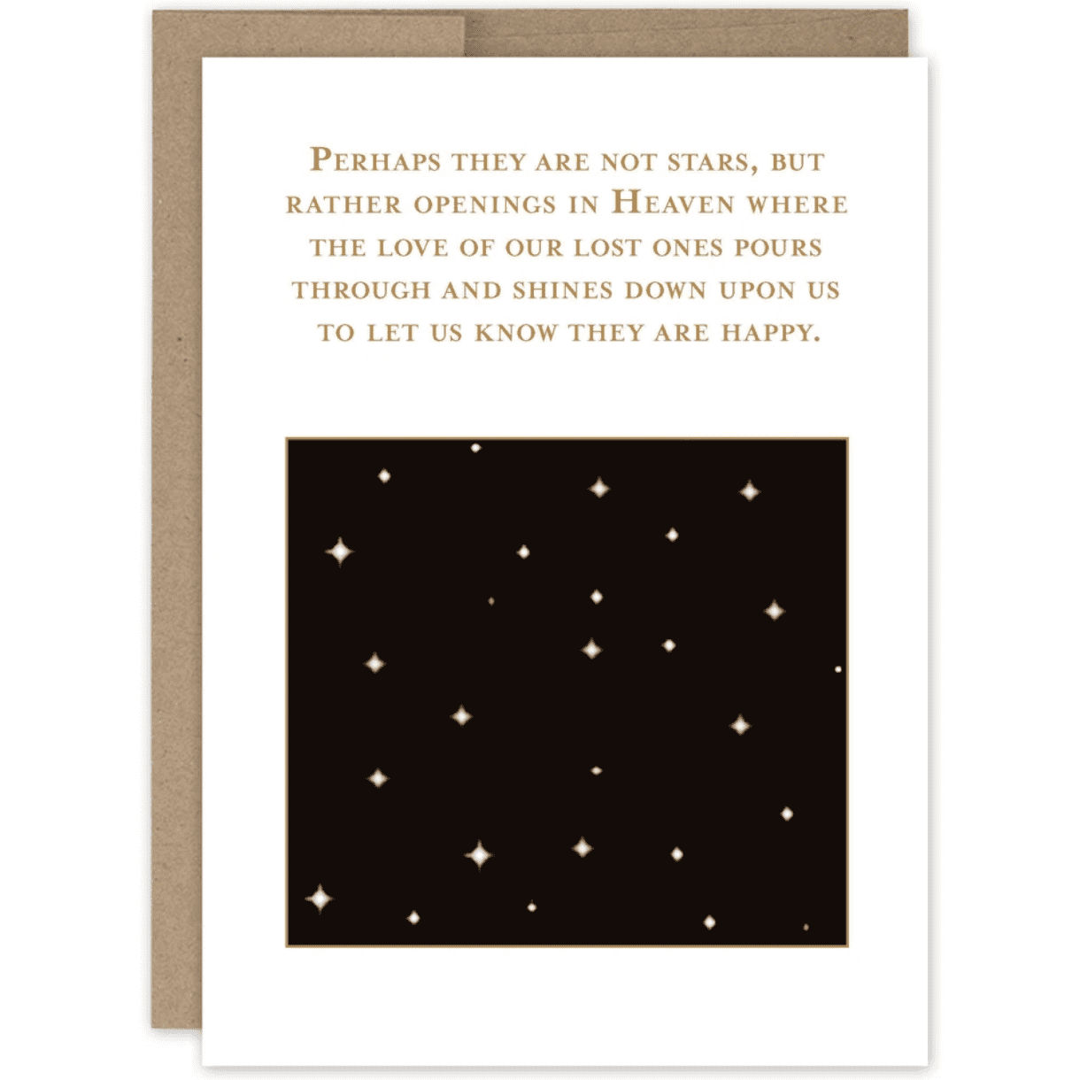 Stars In Heaven Greeting Card SM050 - White Farmhouse Flowers
