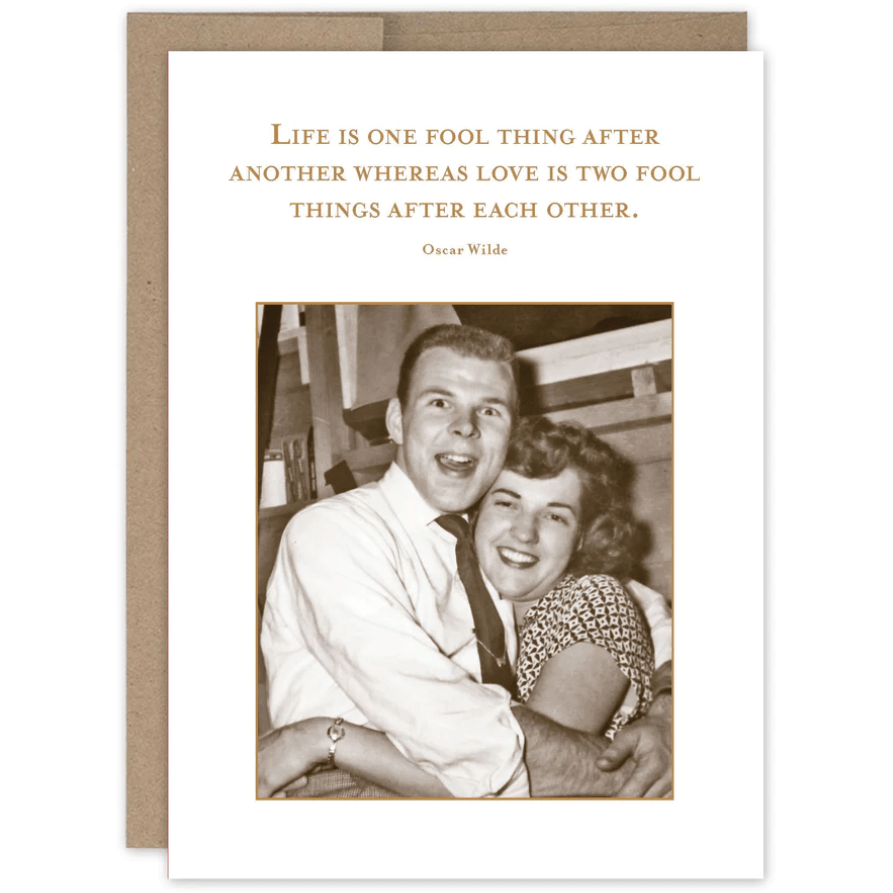 Two Fool Things Anniversary Card SM671 - White Farmhouse Flowers