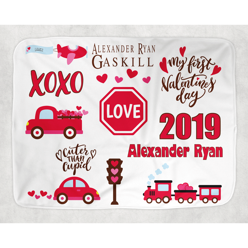 Baby's 1st Valentine's Day Baby Blanket