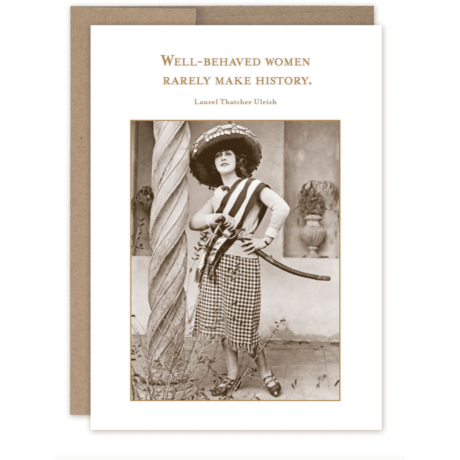 Well - Behaved Women Birthday Card SM679 - White Farmhouse Flowers
