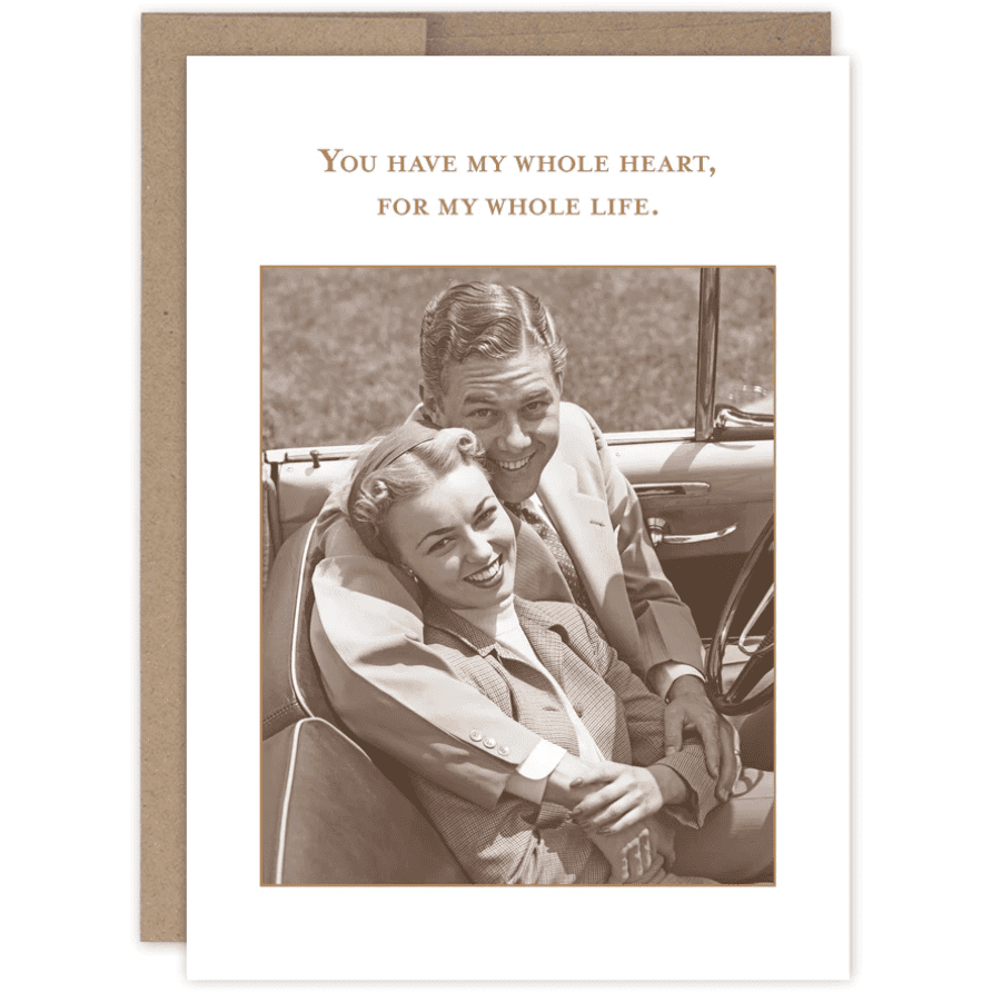 Whole Heart Anniversary Card SM749 - White Farmhouse Flowers