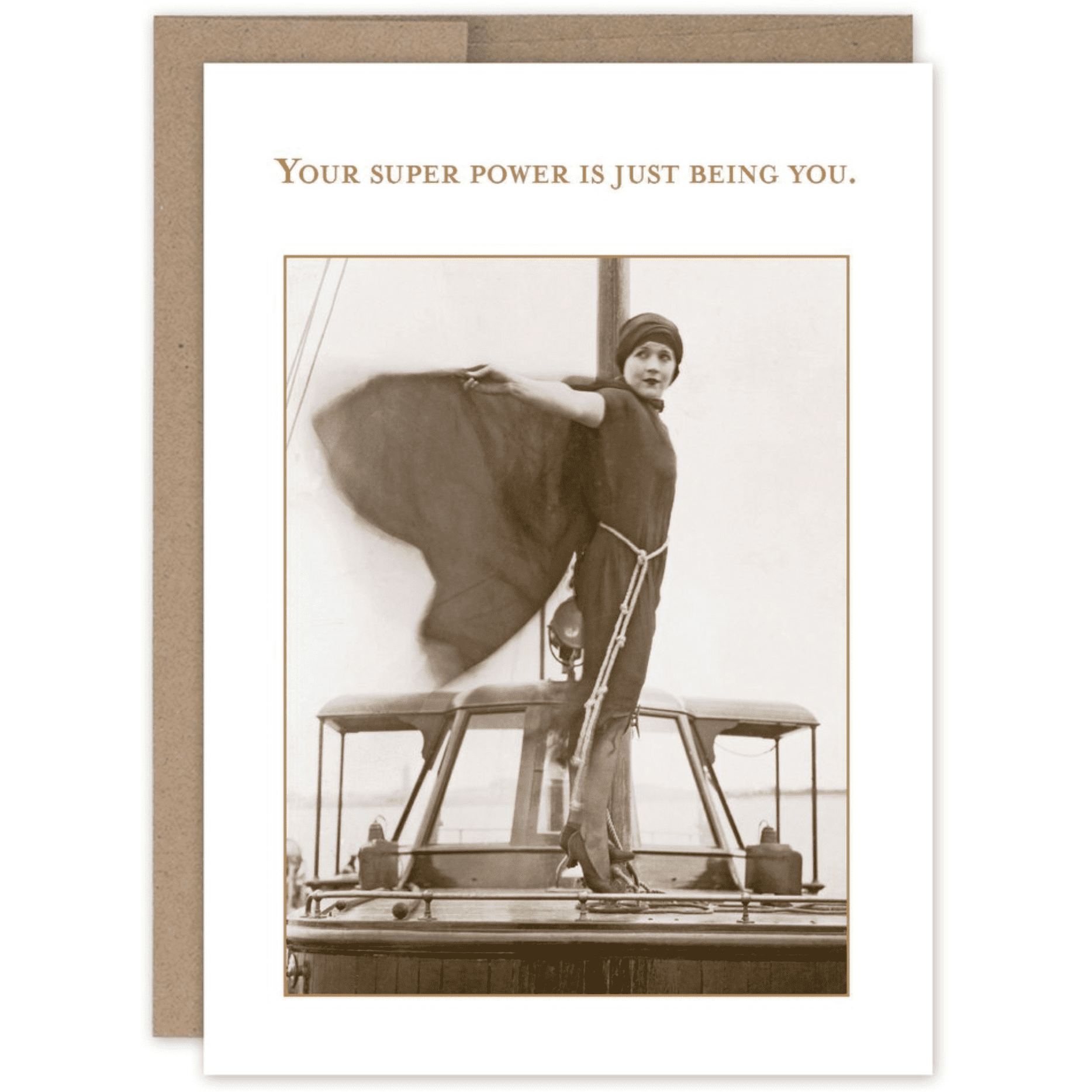 Your Super Power Birthday Card SM681 - White Farmhouse Flowers