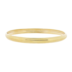 18K Gold Plated Thick Bangle Bracelet