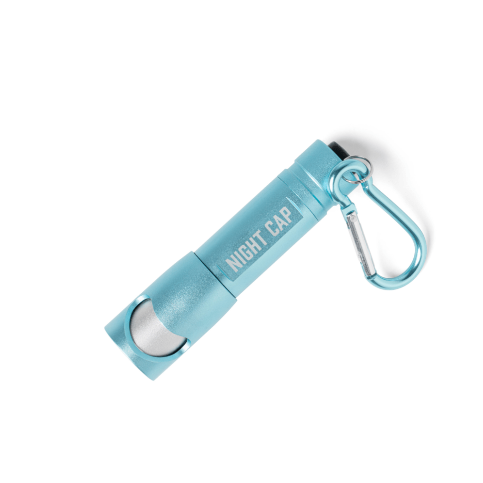 2-in-1 Flashlight and Bottle Opener - White Farmhouse Flowers
