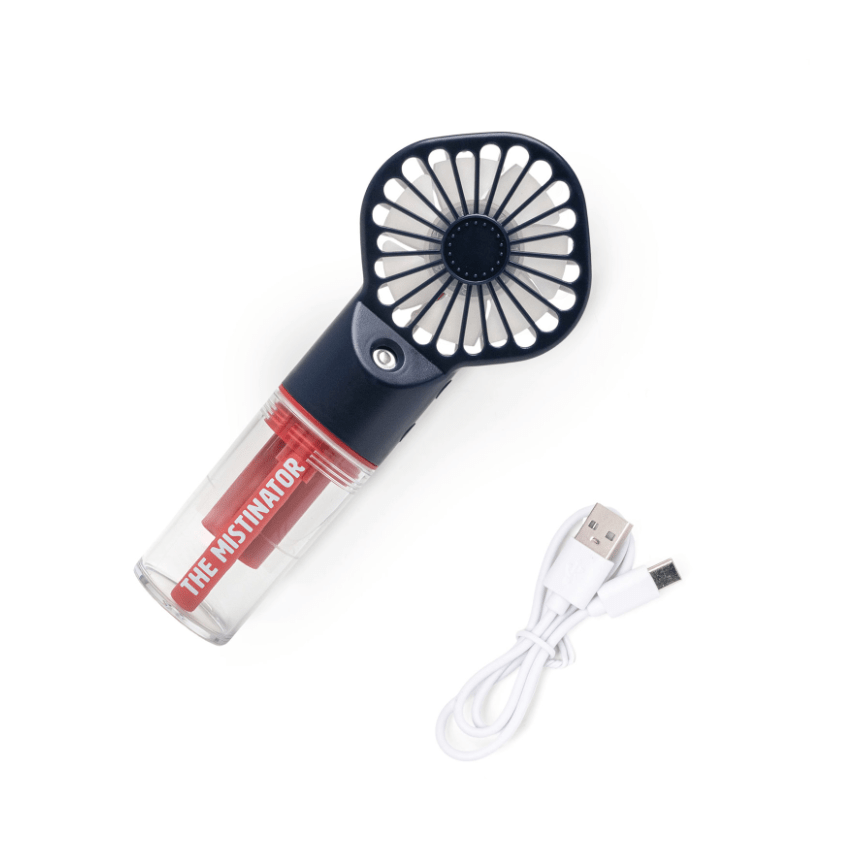 2 - in - 1 Rechargeable Misting Fan - White Farmhouse Flowers