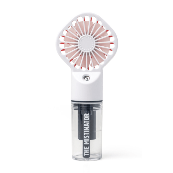 2 - in - 1 Rechargeable Misting Fan - White Farmhouse Flowers