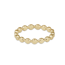 2.5 Beaded Disc Ring