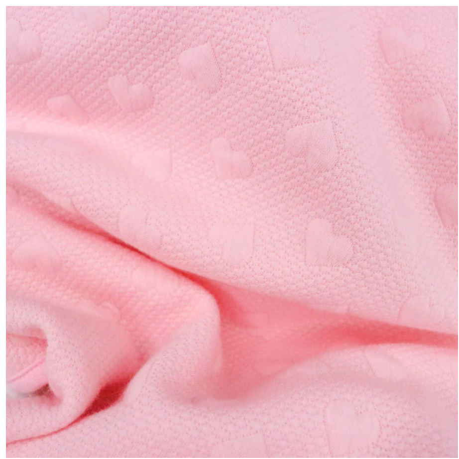 Close-up of pink textured fabric