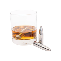 glass with bullet