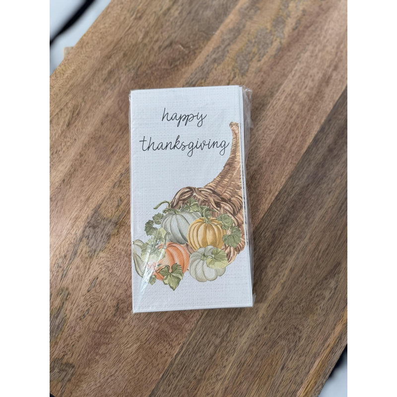 Happy Thanksgiving Paper Guest Towels
