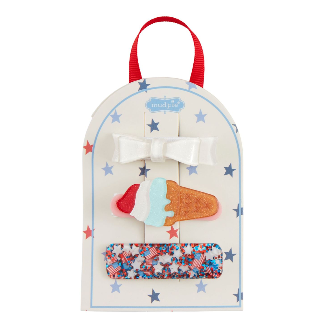 Bow Fourth Hair Clips