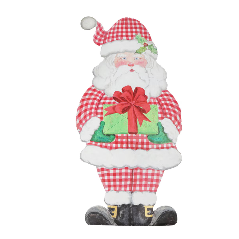 Gallery Gingham Santa
