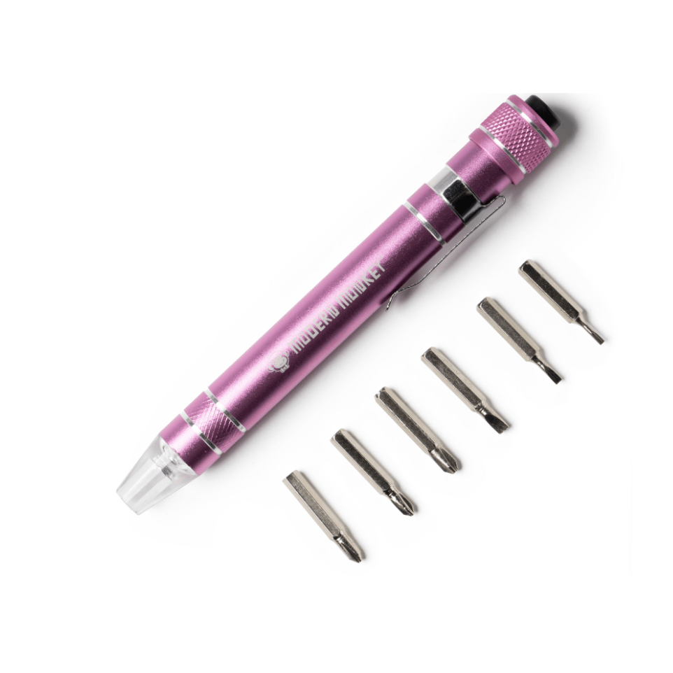 6-in-1 Screwdriver - White Farmhouse Flowers