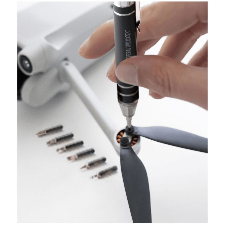 6-in-1 Screwdriver - White Farmhouse Flowers
