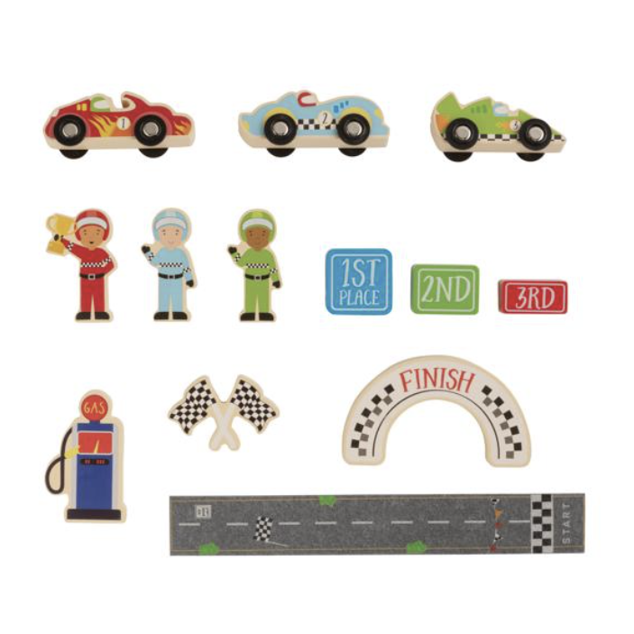 Race Car Wood Toy Set
