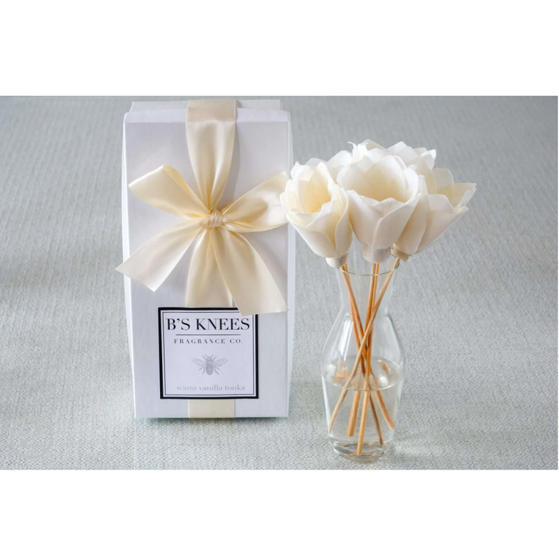 Warm Vanilla Tonka Clear Large Blossom Diffuser
