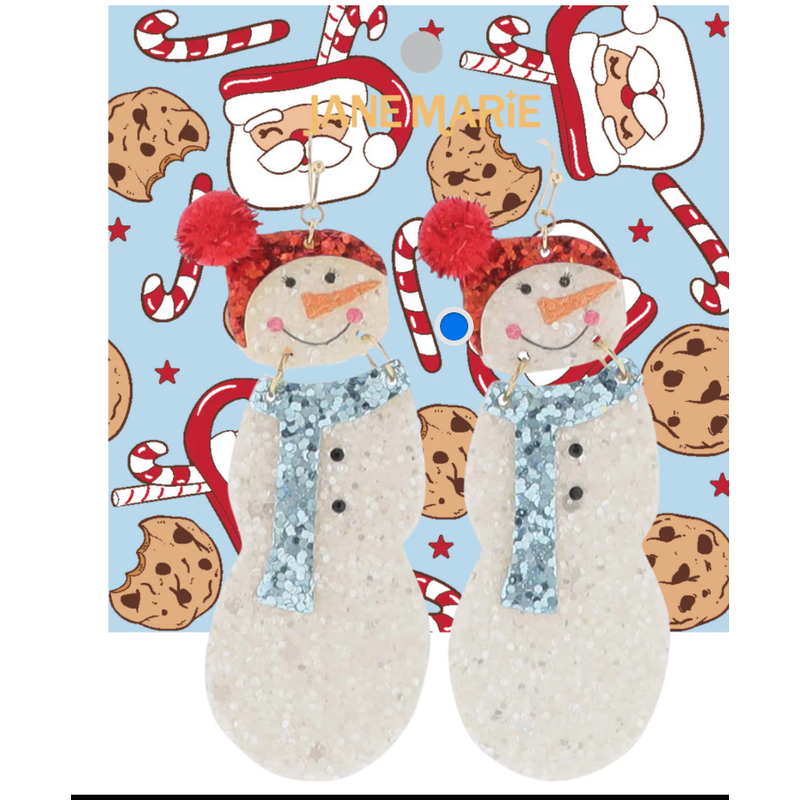 Snowman Earrings