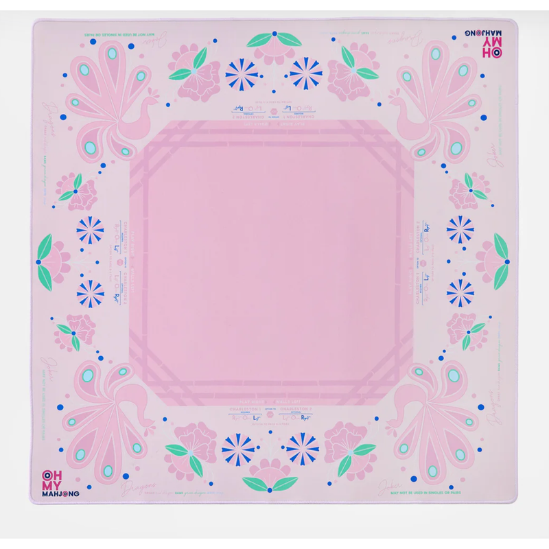 Birdie Pink Mahjong Mat