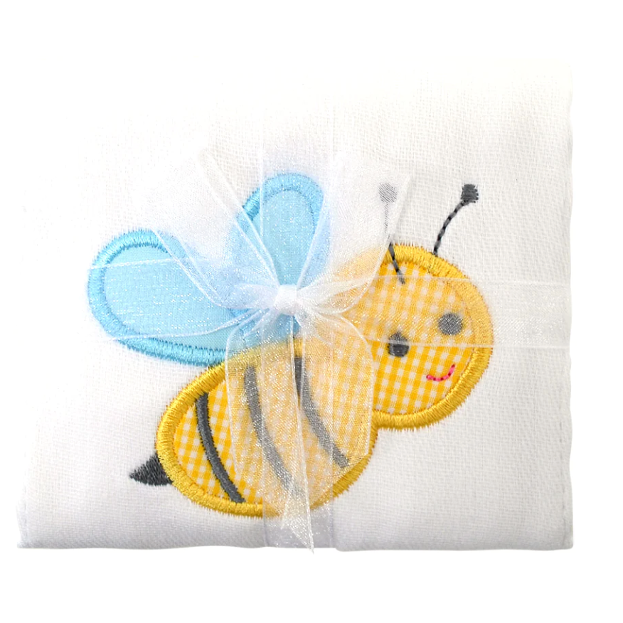 Bee Happy Botanical Bee Dish Towel