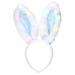 Blue Light Up Bunny Headband