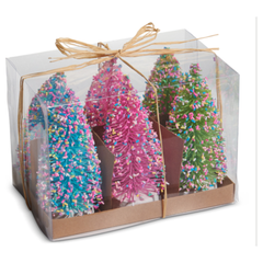 Box of Bottle Brush Trees with Sprinkles
