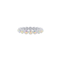 White Crystal Stretch Bracelet