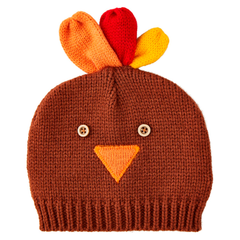 Brown Crochet Turkey Hat 