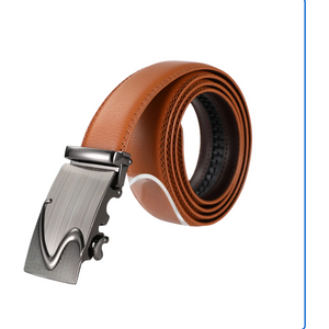 Brown Leather Ratchet Belt
