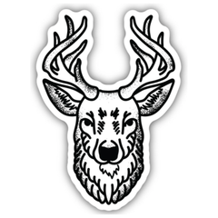 Buck Head Sticker