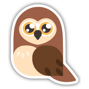Cartoony Owl Sticker