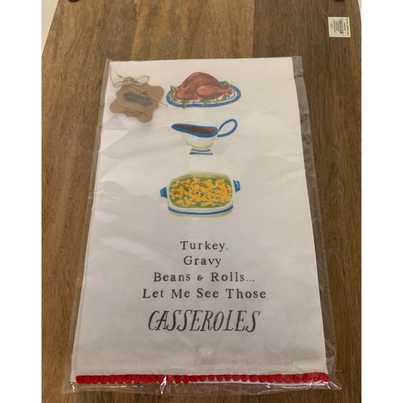 Casserole Pom Tea Towel