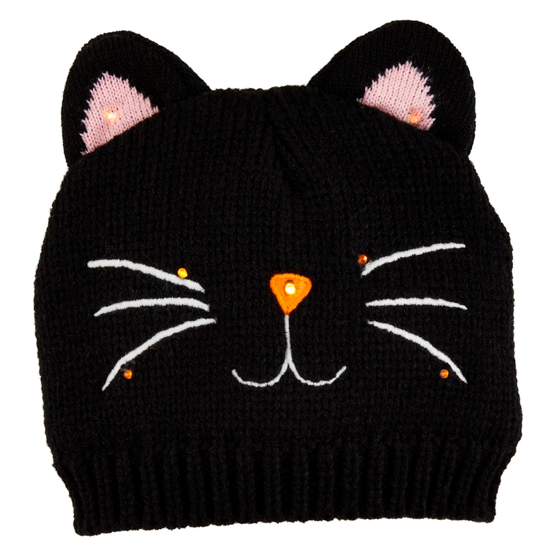 Cat LED Crochet Hat