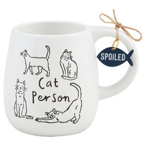 Cat Person Collar Charm Mug