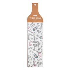 Champagne Paper Wine Bag Set