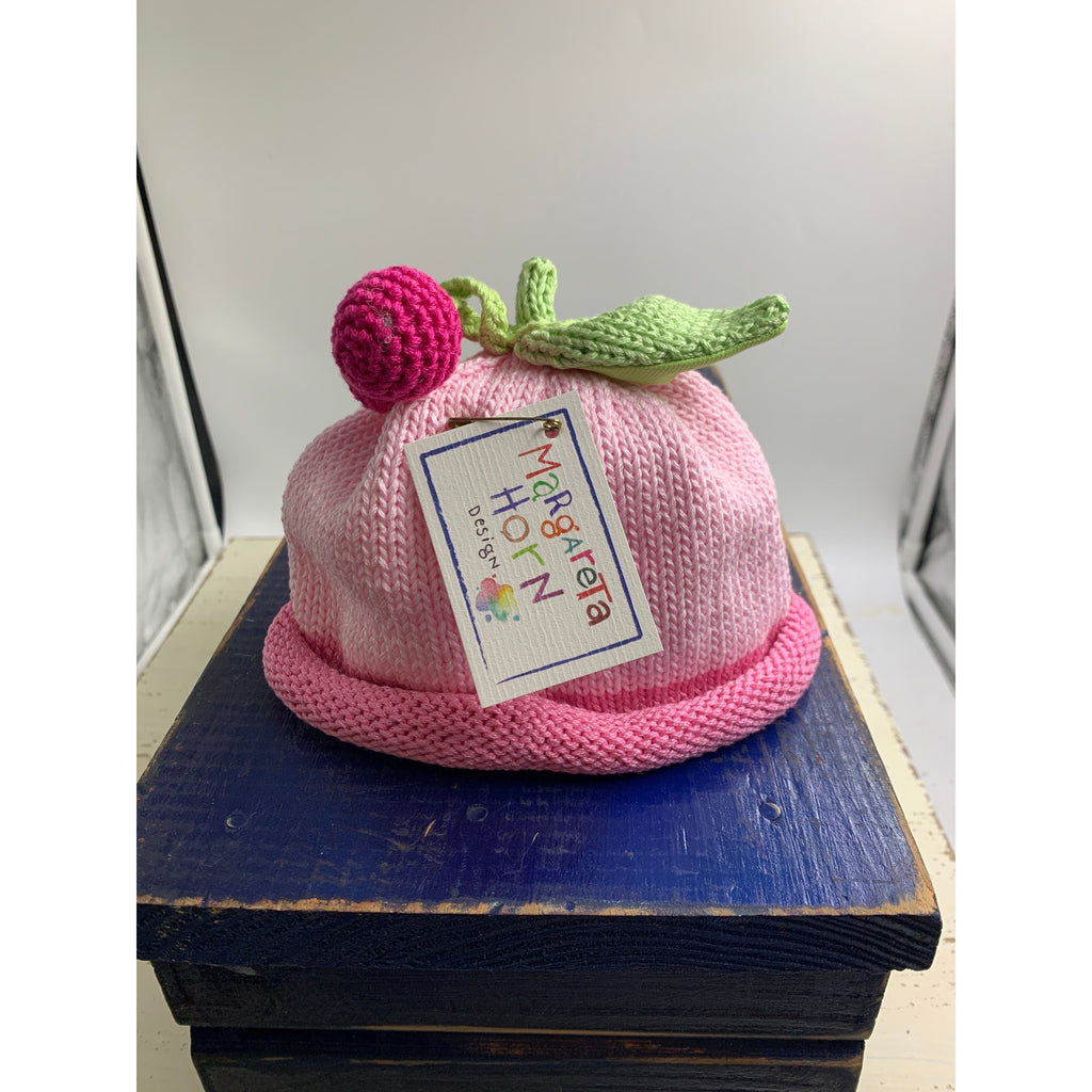 Cherry Knit Baby Hat