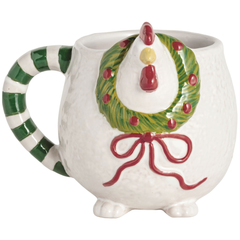 Farm Christmas Chicken Mug 