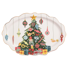 Christmas Tree Ornament Platter