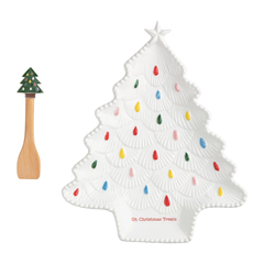 Christmas Tree Cookie Plate Set