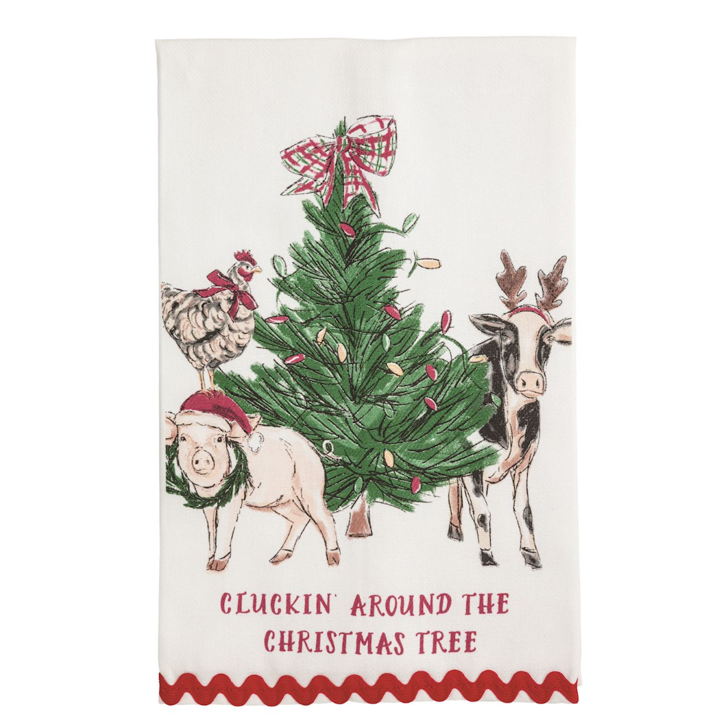Tree Farm Christmas Ric-Rac Towel
