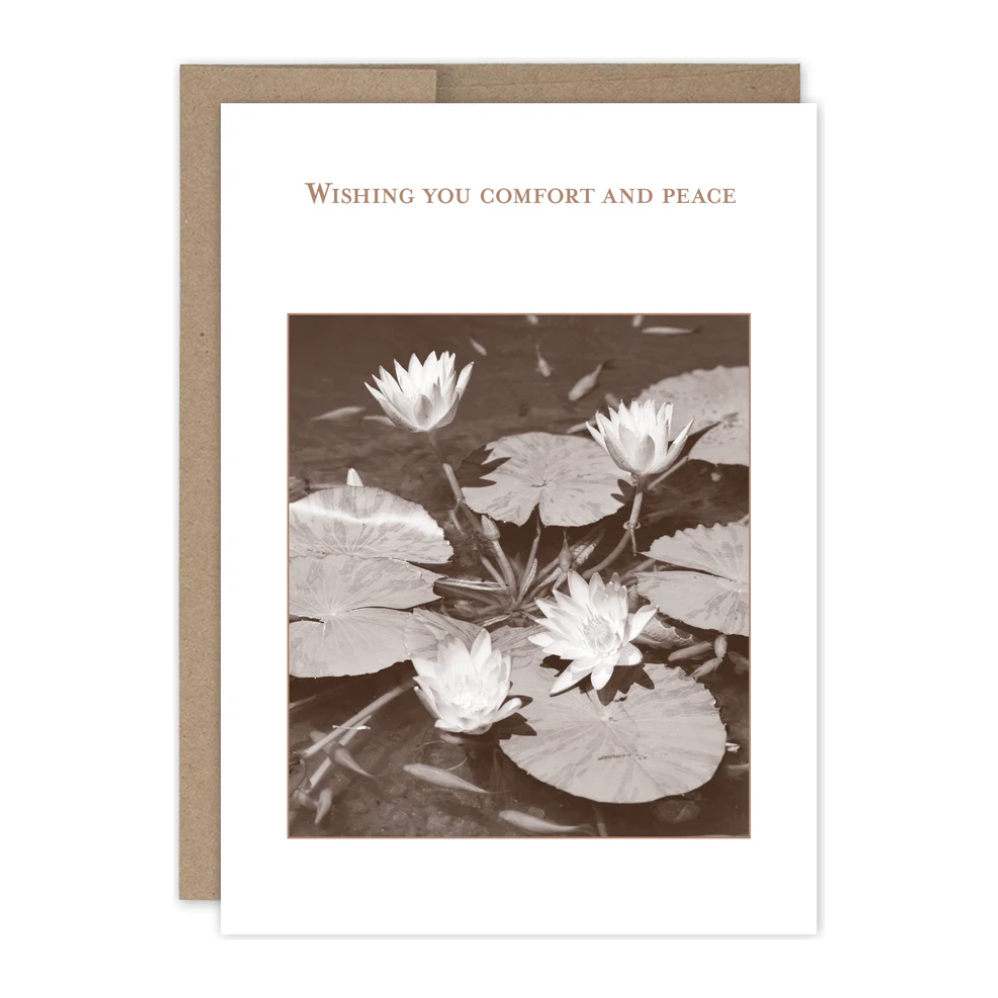Comfort and Peach Sympathy Card 