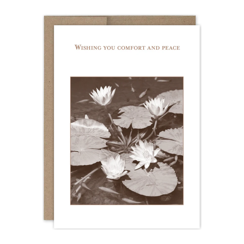 Comfort and Peach Sympathy Card 