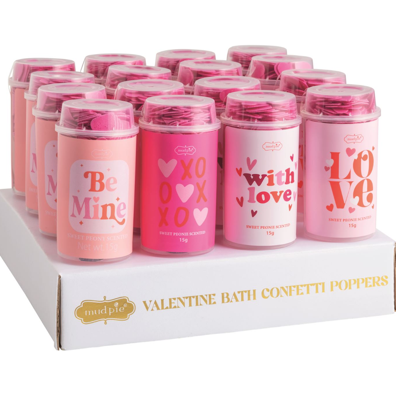Valentine's Bath Confetti Poppers