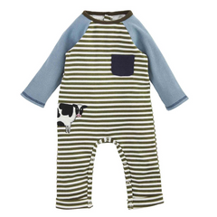Cow Striped Baby Outfit