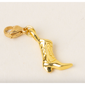 Cowgirl Boot Gold Charm 