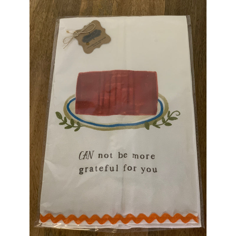 Cranberry  Ric-Rac Tea Towel