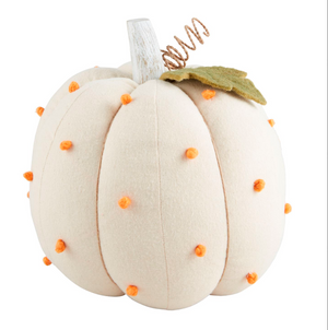 Cream Dotted Stuffed Pumpkin