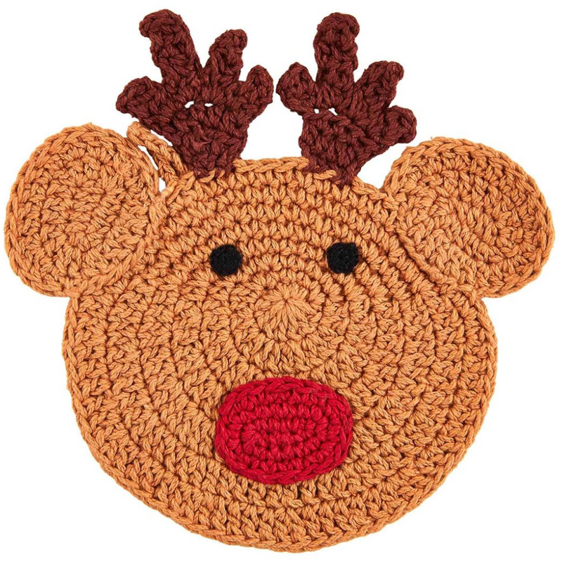 Crochet Reindeer Pot Holder
